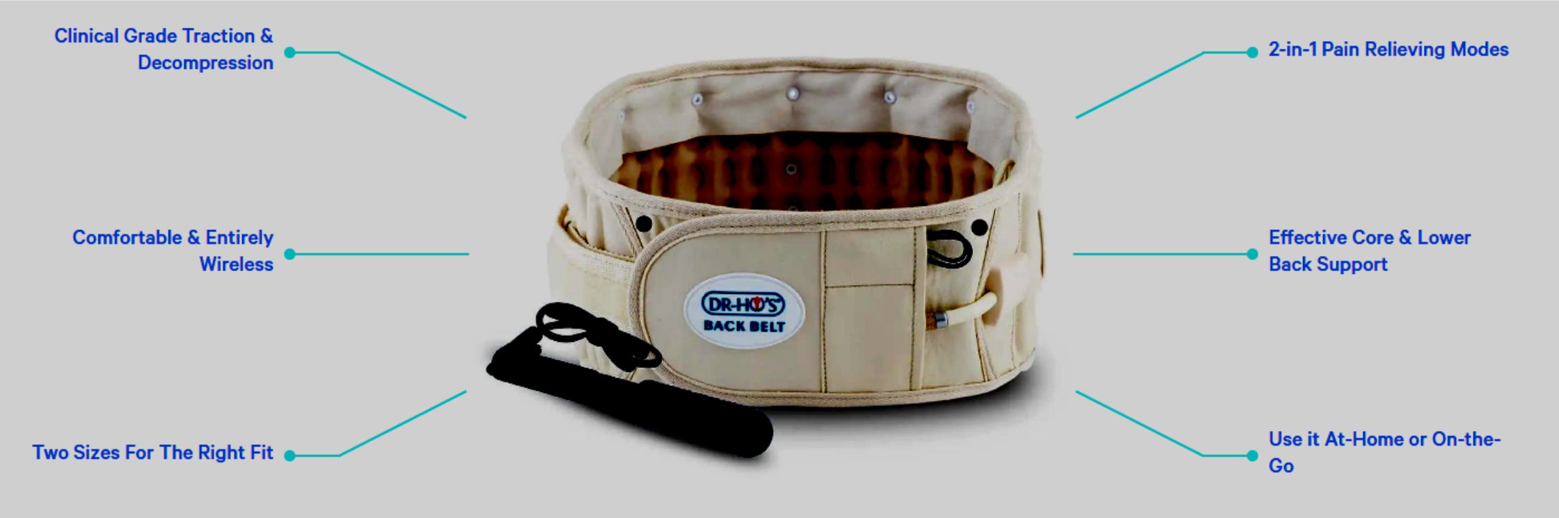 2 in 1 back pain relief belt
