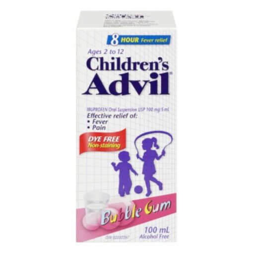 Advil Children's Suspension Dye Free Bubble Gum