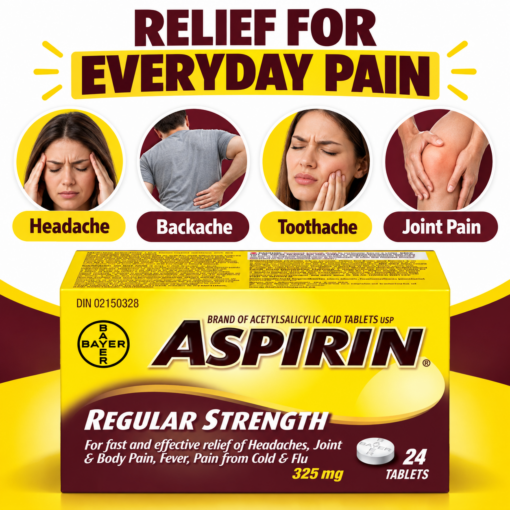 Aspirin 325mg Regular Strength Tablets small bottle