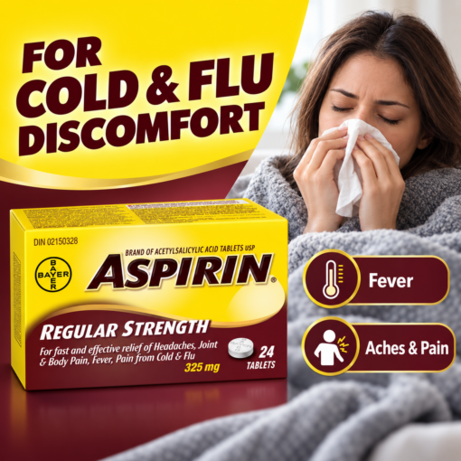 Aspirin 325mg Regular Strength Tablets small bottle