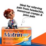 Grab Now Motrin IB Liquid Gels 72 Capsules
