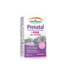 Jamieson 100% Complete Prenatal Multivitamin with DHA Softgels