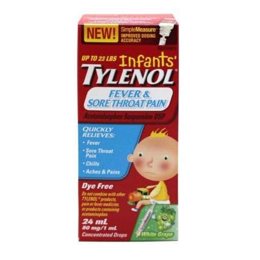 Tylenol Fever and Sore Throat Pain