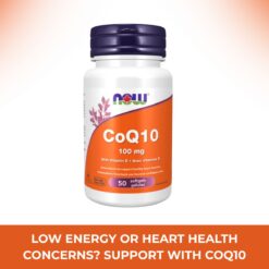 CoQ10 100 mg with Vitamin E Softgels 50softgels (Now Foods)