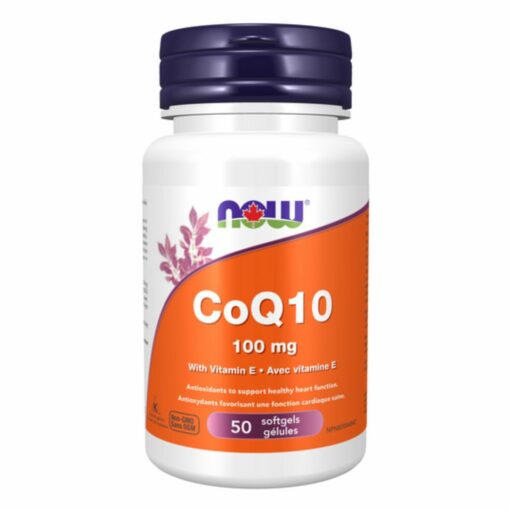 CoQ10 100 mg with Vitamin E Softgels (Now Foods)