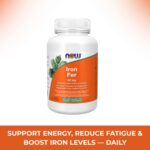 Iron Bisglycinate 36mg 90 caps. (Now Foods)