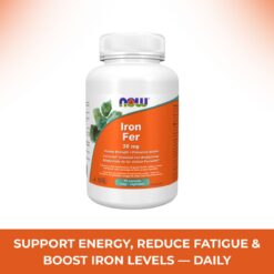 Iron Bisglycinate 36mg 90 caps. (Now Foods)
