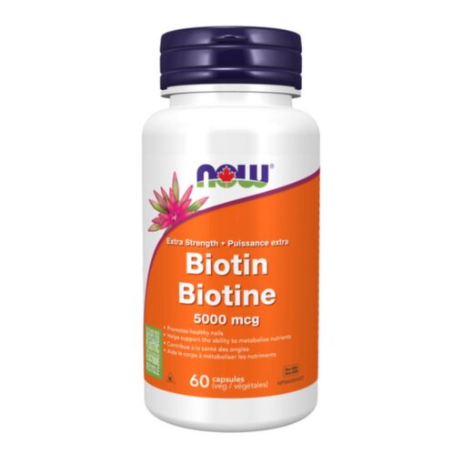 Now Biotin 5,000 mcg Veg Capsules