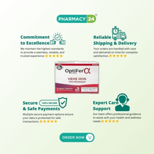 Optifer Alpha heme Polypeptide Heme Iron - Fast delivery