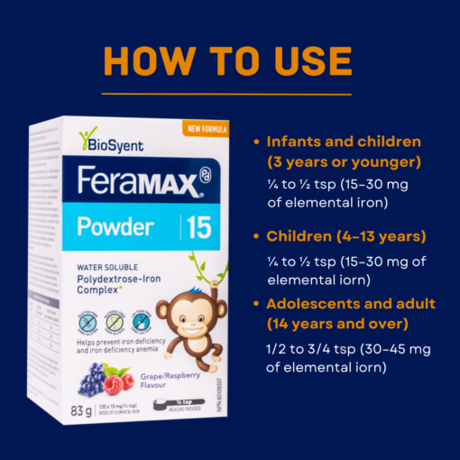 feramax powder dosage