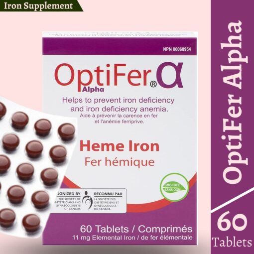 Optifer Alpha heme iron supplement