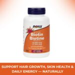 Biotin 10,000 mcg Veg Capsules 120 caps. Now Foods Biotin 10,000 mcg Veg Capsules 120 caps. Now Foods