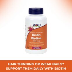 Biotin 5,000 mcg Veg Capsules 120 caps. Now Foods