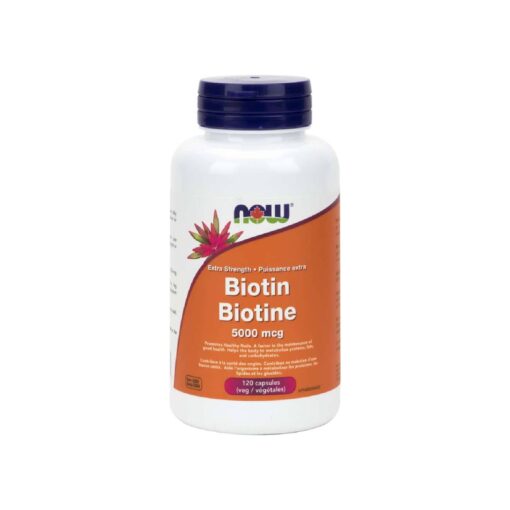 Biotin 5,000 mcg Veg Capsules Now Foods