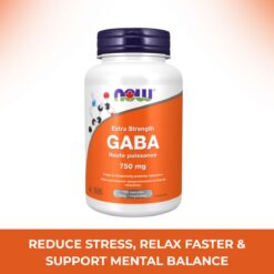 GABA 750 mg Veg Capsules Now Foods