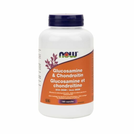 Glucosamine & Chondroitin Plus MSM Veg Capsules Now foods