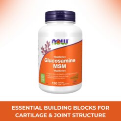 Glucosamine & MSM Veg Capsules 120 caps. Now Foods