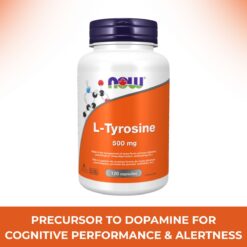 L-Tyrosine 500 mg Capsules Now Foods