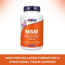 MSM 1000 mg Vegetarian Capsules 240 Caps. Now Foods