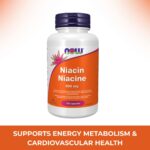 Niacin 500 mg Capsules Now Foods