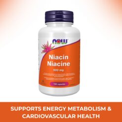 Niacin 500 mg Capsules Now Foods