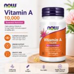 Vitamin A 10,000 Softgels Now Foods