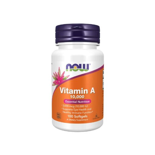 Vitamin A 10000 Softgels Now Foods