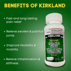 Kirkland Signature Muscle and Back Pain Platinum Relief – 80 Caplets –  canavitam