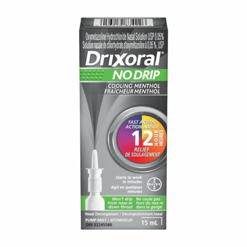 Drixoral No Drip With Menthol Nasal Decongestant