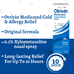 Otrivin Nasal Spray Medicated Cold & Allergy Relief Formula