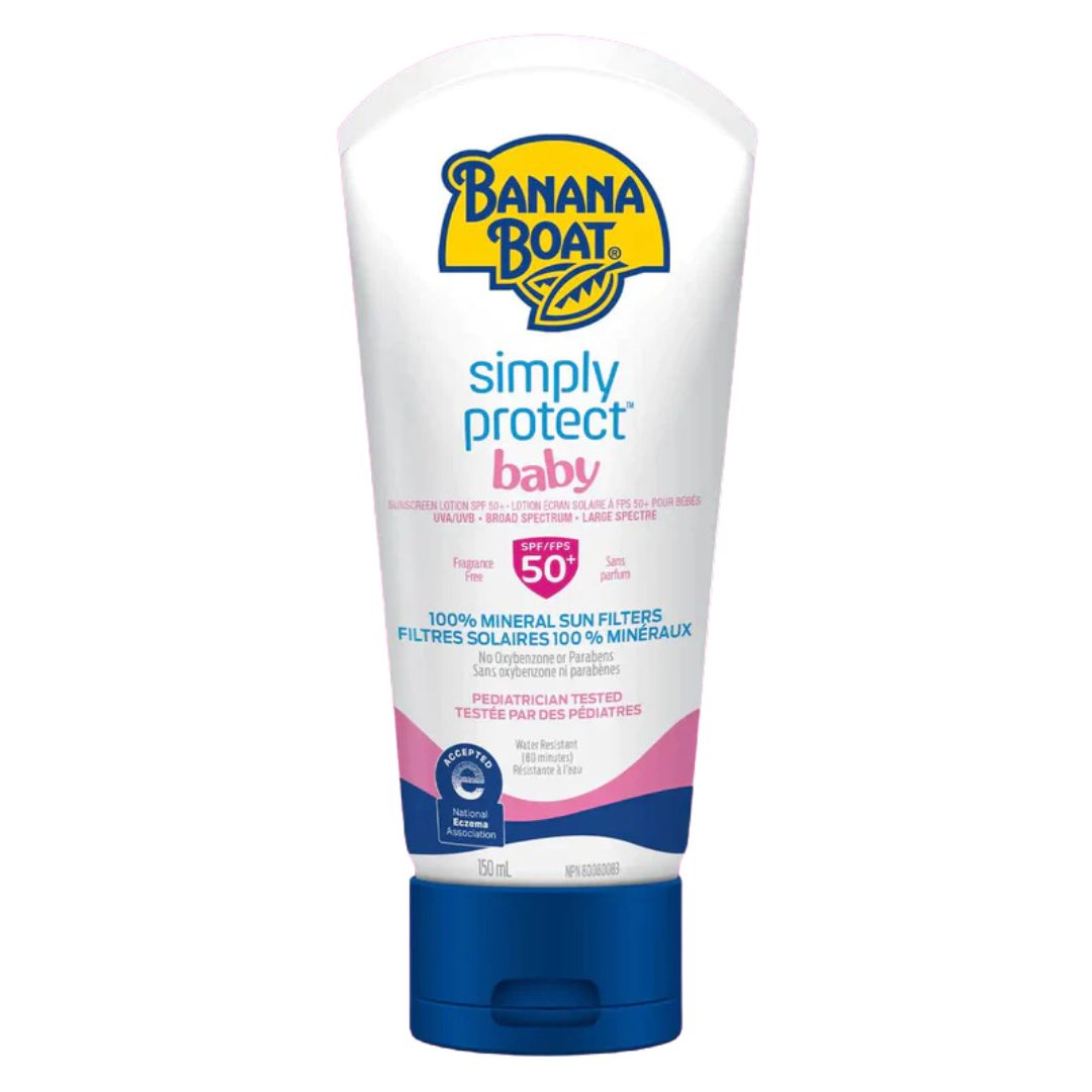 Banana Boat Simply Protect Baby Mineral Sunscreen Lotion SPF 50