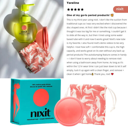 nixit menstrual cup user feedback