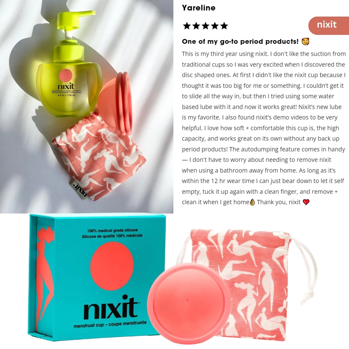 Buy Nixit Menstrual Cup Revolution | Comfortable Period Management