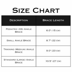 Size Chart of Ankle Brace
