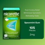 Order Today NICORETTE® Smoking Cessation Gum Spearmint Flavor