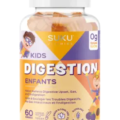 SUKU Vitamins Kids Digestion Gummies — 60 Count (Berry Peachy)