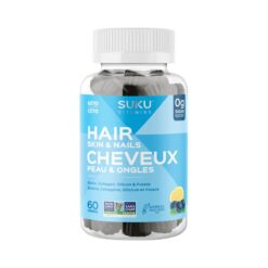 Luscious Hair, Hair, Skin & Nails support 50 Gummies, Blueberry Bliss flavour