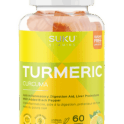 SUKU Vitamins Turmeric Gummies — 60 Count (Lemon-Lime Flavour)