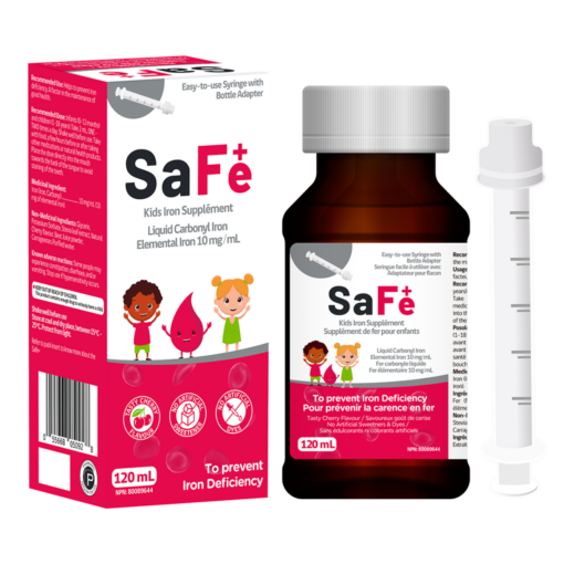 safe plus liquid carbonyl iron supplement for children
