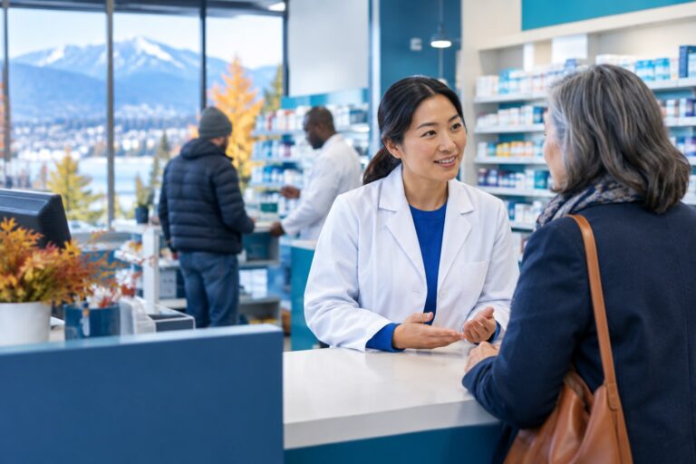 British Columbia residents and pharmacist during the 2026–27 flu season